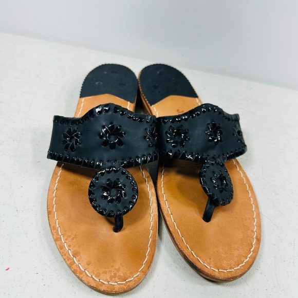 Jack Rogers Women's Black Sandals size 6M - Picture 3 of 8